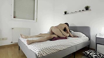 dirty tenant pays rent fucking her wet pussy hardcore cumshot