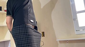 Painter Gets Flagrantly Sucked Off By Horny Brazilian Wife In Bra