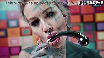 doggy ass teasing with my thick metal toy thrill