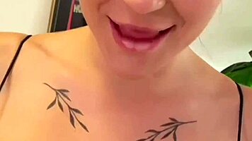 big dick brunette gives juicy sloppy blowjob titty fuck post gym pov