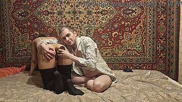 Huge Black Dildo Opens Girl's Anal Hole Wide!