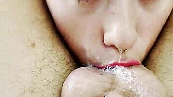 god, this messy blowjob with sloppy rimming and face fucking is wild