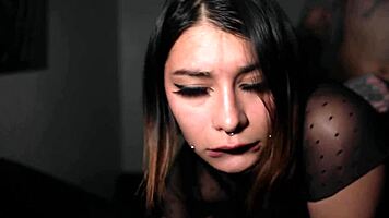 Meg vicious rides cock sloppy after bro leaves for bedroom taboo fun