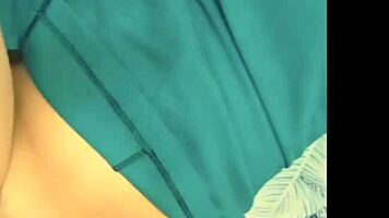 Sweaty Nurse Tears Clothes for Dripping Wet Pussy Creampie Encounter