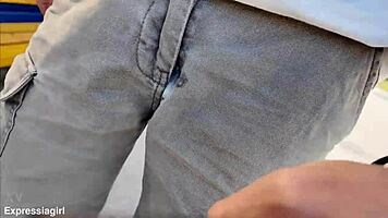 Cheating Brunette Milf Sucks Huge Cock at Public Bus Stop