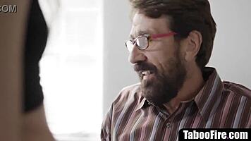 blonde teen deepthroats stepdaddy's monster cock after mommy vanishes