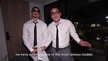 interviewing leiane and yenifer chacon for anal dp double vaginal ass to mouth creampie orgy