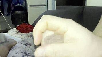 Blonde babe jumps on huge cock riding hard until massive creampie floods her pussy