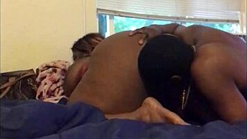 devouring her wet pussy from behind until explosive orgasm hits hard