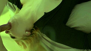 throatpie blasts so deep she might end up pregnant for real