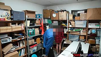 teen thief trades blowjobs for freedom with security guards