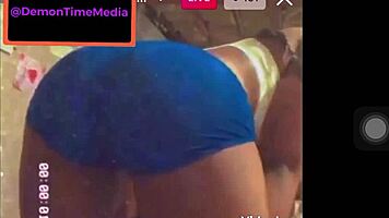Instagram Twerking Demon Time Showcases Ebony Big Ass Dancer