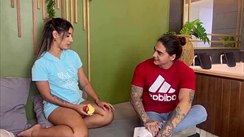 naty delgado and natalia garcia threesome creampie moaning pregnant fun