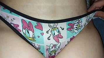 kinky latina teen shows off tight panties for dirty licking fun