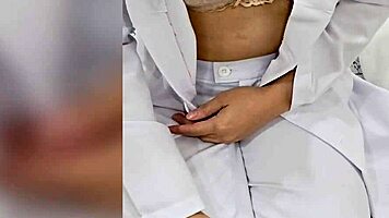 slutty viet nurse seduced ripped clothes doggystyle creampie by stranger 💦🍆