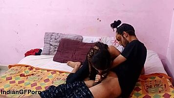 Skinny exotic indian teen enjoys soft sensual sex with boyfriend's gentle thrusts and kisses