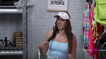 Shoplifter Blackmailed by Cop for Public Fuck Slay Kay Juan Largo