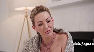 Curious blonde teen faces monster BBC test—is she straight or dyke with Adira Allure