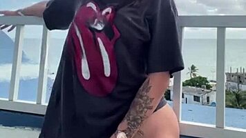 i filmed my tight teen pussy solo at 18 for cuckold lover outdoors