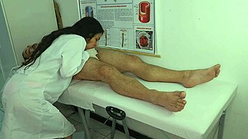 nurse gets so horny she bangs patient's huge cock hard