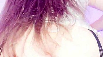 Colombian Latina Flaunts Giant Cameltoe Masturbation in Lingerie