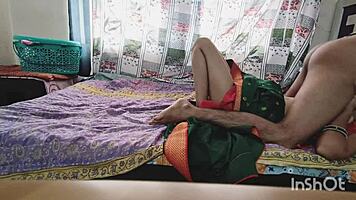 Indian horny maid begs for huge cock pounding early morning in close-up