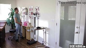 blonde doctor emma hix deepthroats big cock in hospital taboo uniform