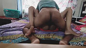 Indian horny maid begs for huge cock pounding early morning in close-up