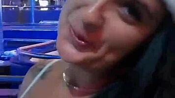 bia fire empties balls in quick erotic backstage romps
