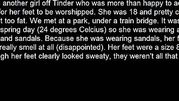 aussie chubby teen's fat outdoor feet toes teased