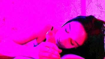 skinny party babe bent over doggystyle riding cock cum covered