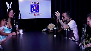 tifany rocha teases in sheer red during naughty interview