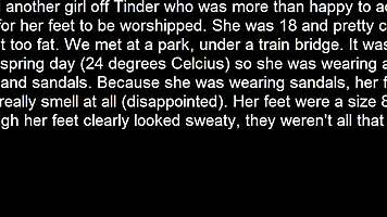 aussie chubby teen's fat outdoor feet toes teased