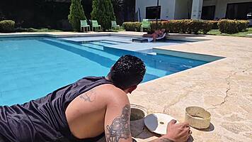 Alejandra palacios begs gardener for rough pussy pounding right here