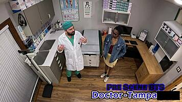 dr tampa gives daisy mynx a deep university entrance pussy exam with toys