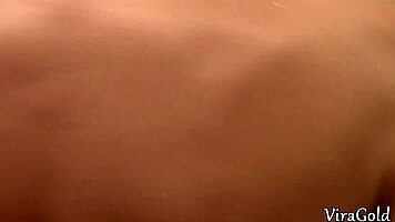 Brunette babe sucks deepthroat before toilet creampie fuck