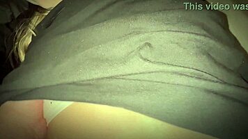 verified student couple fucks loud in dark camp with music blasting around them