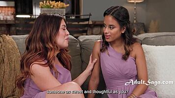 vivianne desilva tongue kisses isabella jules into wet licking