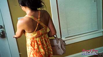 petite brunette madelyn and sofia share dildo orgasms