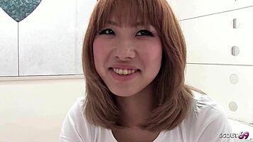 uncensored jav old guy picks up blonde japanese creampie fucks