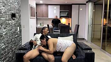 im desperate bf denies me so friend fucks pussy secretly!