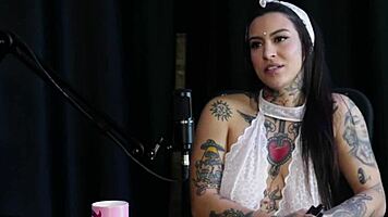 lexi mallet reverse gangbang fulfills wet blowjob fetishes in sheer red lingerie