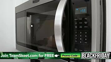 Busty girlfriend smashed by horny boyfriend in front of stepdad 😈🔥