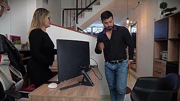 wanna see this guy pounding boss pussy in interview?