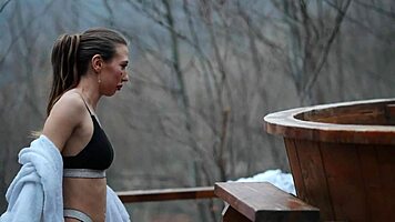 laura quest teases with feet then fucks hard in car poolside