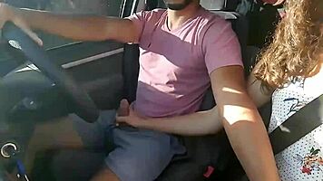 university girl strokes big cock to pay her taxi fare