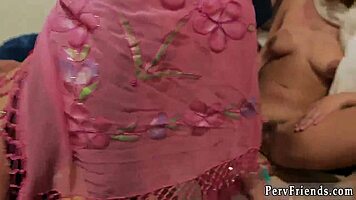 young african teen and hot arab chicks dive into steamy foursome party
