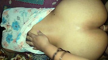 homemade brunette bent over for big cock doggystyle pounding