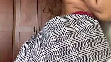 Petite Skirt Dancer Fingers Her Wet Spot Playfully