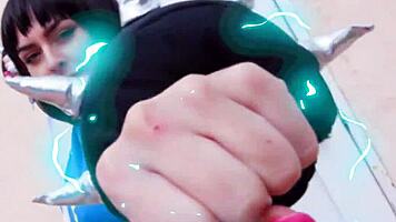 back street fighter cosplay teen craves intense anal pounding from behind